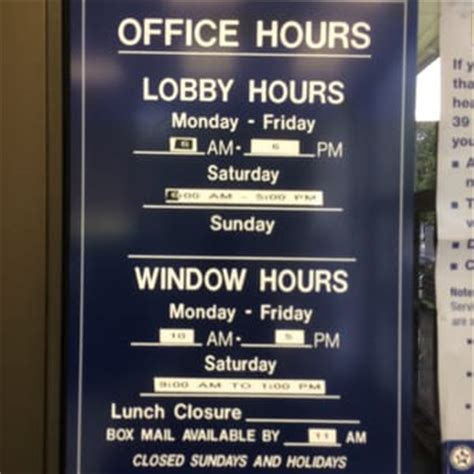 I am so frustrated. . Lobby hours usps